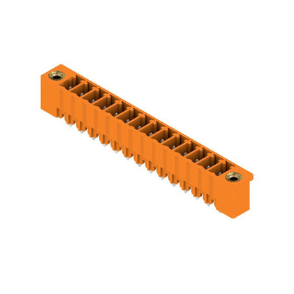 1943300000 - 3.81mm Orange PCB Connector, 14-Pole, 180° Angle  (Pack of 24)