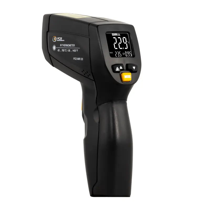 PCE-MIR 20 - Double Laser Thermometer, -50 to +760 °C Range, Backlit Display