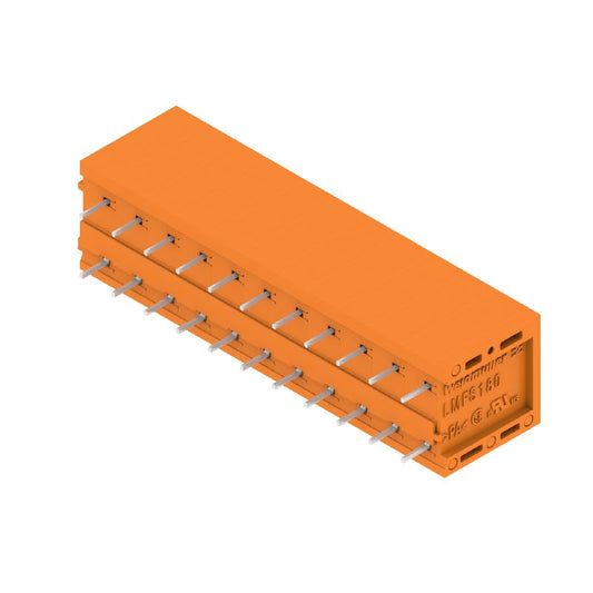 1331530000 - Orange 11-Pole Terminal Block with 5.08mm Pitch, 180° Orientation  (Pack of 25)