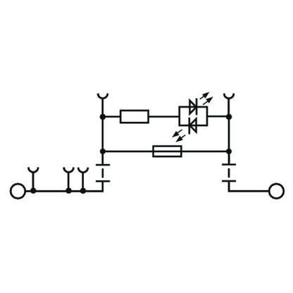 2898800000 - Black Push-In Fuse Terminal for TS 35 Rail, 6.3A Rating  (Pack of 50)