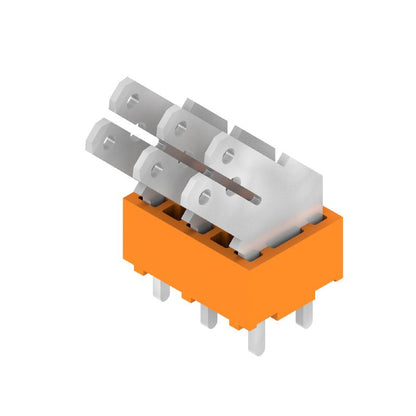 9511800000 - Orange 3-Pole 5.00mm Pitch PCB Terminal with 3.5mm Pins  (Pack of 100)