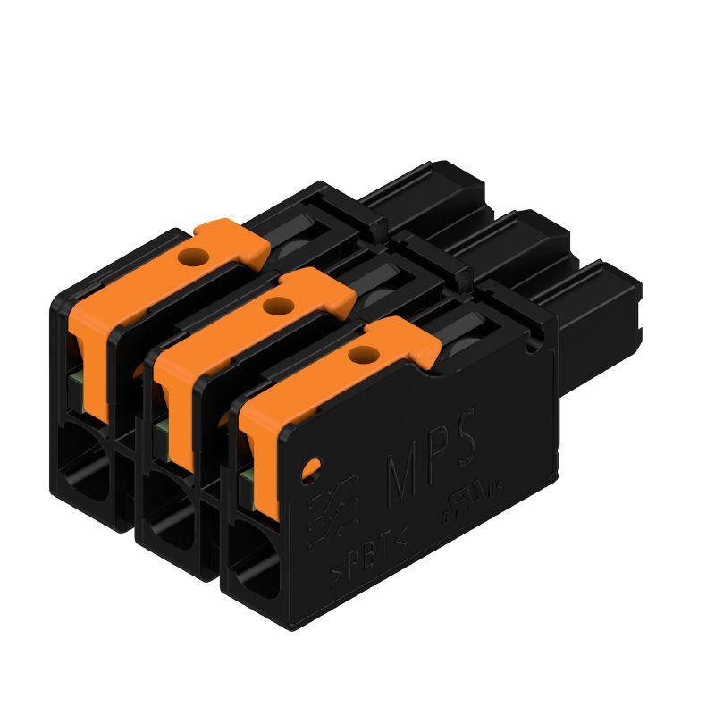 8000078329 - 7.50mm Female PCB Connector with Snap-in Lever, 3-Pole  (Pack of 84)