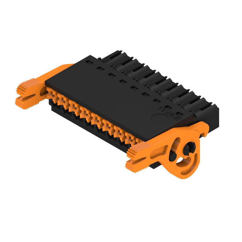2459910000 - 3.50mm 9-Pole Push-In PCB Connector at 180° Angle  (Pack of 48)