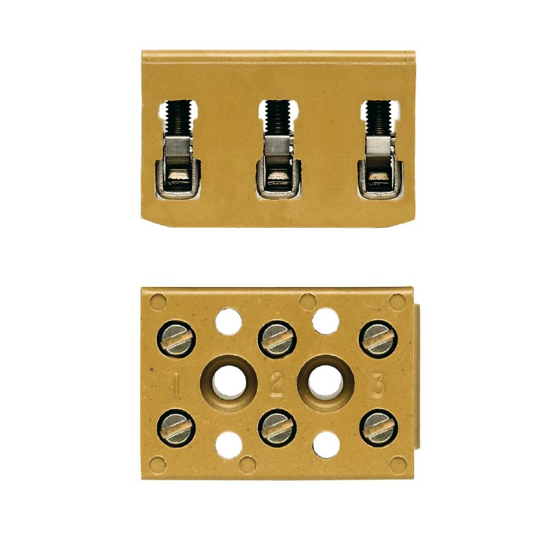 7906060000 - 32A Terminal Strip, Secure Connections, Medium Yellow, 6 Ports  (Pack of 100)