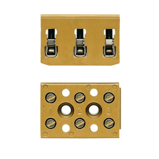 7906060000 - 32A Terminal Strip, Secure Connections, Medium Yellow, 6 Ports  (Pack of 100)