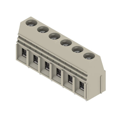 9956410000 - 10.16mm Terminal Block 6 Poles, 4.5mm Pin, Pebble Grey  (Pack of 20)
