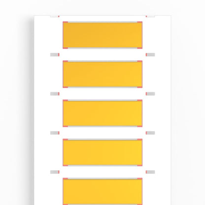 2438120000 - Yellow Cable Markers 4.8-9.5mm, 50.8x15.1mm, 500 Pack  (Pack of 500)