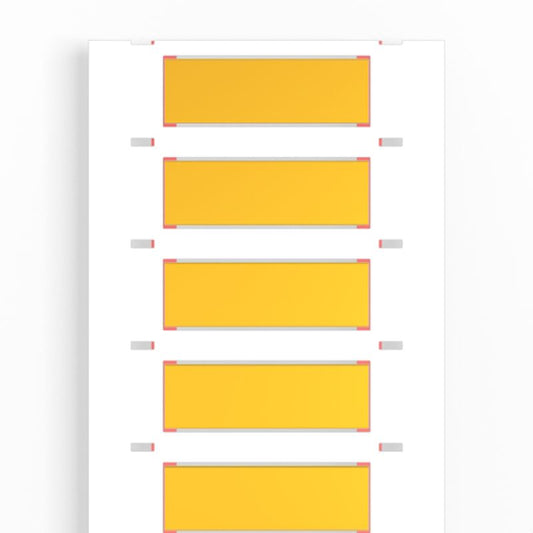 2438120000 - Yellow Cable Markers 4.8-9.5mm, 50.8x15.1mm, 500 Pack  (Pack of 500)