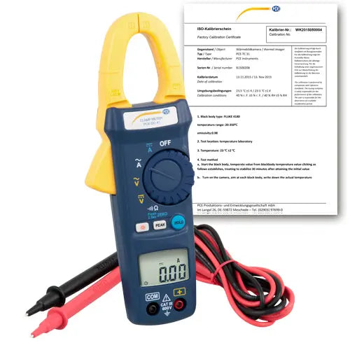 PCE-DC 41 - Compact Clamp Meter Up to 600V, 600A Measurement