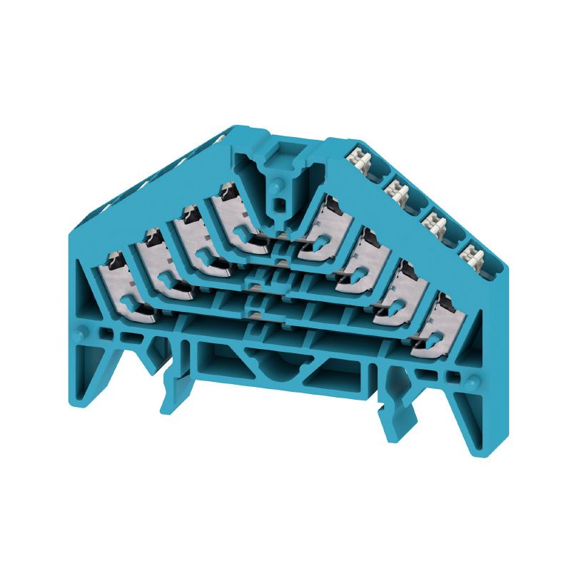 1173930000 - Durable Blue Polycarbonate Patch Distributor with 16 Connections  (Pack of 20)