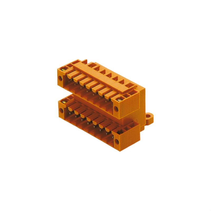 1633870000 - 16-Pole 3.5mm PCB Connector with THT Solder, Orange Flange  (Pack of 20)