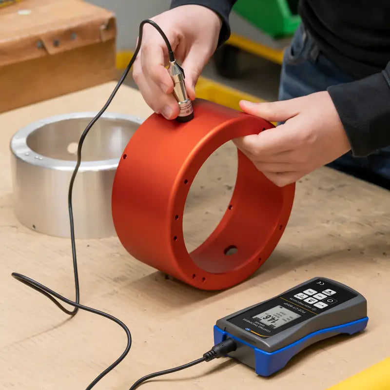 PCE-CT 80HP-FN3 - V-Groove Coating Thickness Gauge, 0-5000 µm Range