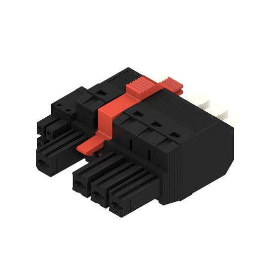 1547590000 - 7.62mm Female PCB Connector with 4 Poles and Push-In Mechanism  (Pack of 32)