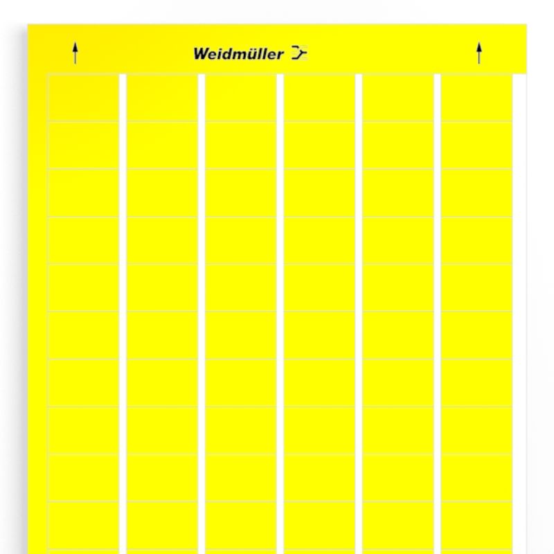 1724161687 - Yellow 20x30mm PVC-Free Marking Labels with Laser Print Support  (Pack of 10)