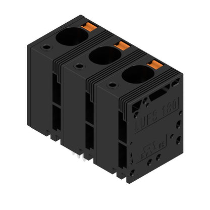 2492220000 - 15mm 3-Pole Black PCB Terminal with 5mm Solder Pins  (Pack of 30)