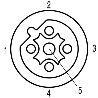 2422900000 - IP67 M12 PCB Connector, 5-Pole, 250V Rated, RoHS Compliant  (Pack of 25)