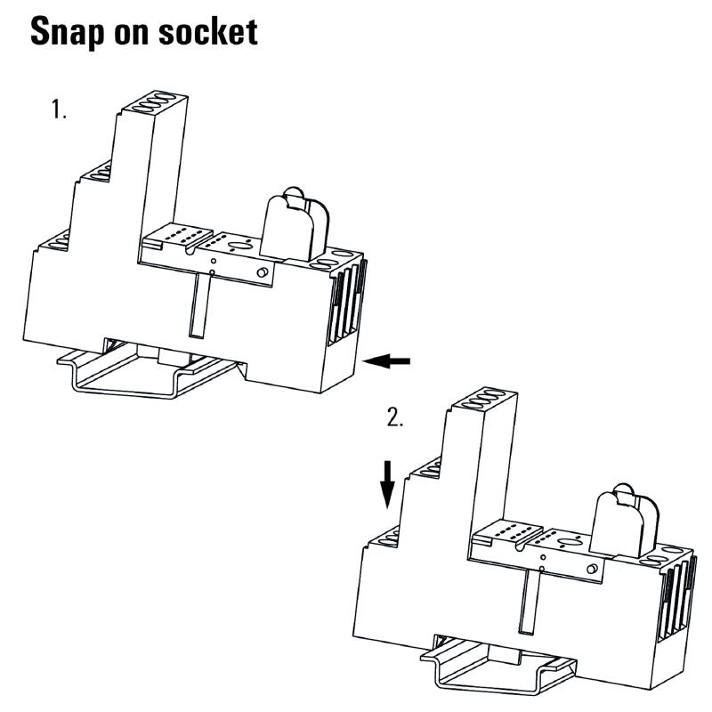 8869400000 - 27.2mm Relay Socket with 12A Rating, RoHS Compliant  (Pack of 10)