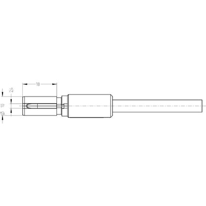 2453550050 - 0.5m Category 5e Networking Cable with Gold-Plated Connectors