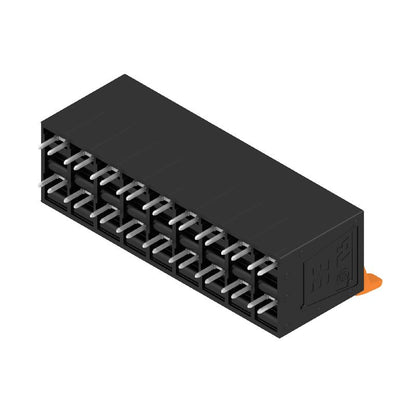 1988670000 - 10mm Pitch 9-Pole Terminal Board with Black PUSH IN Connectors  (Pack of 10)