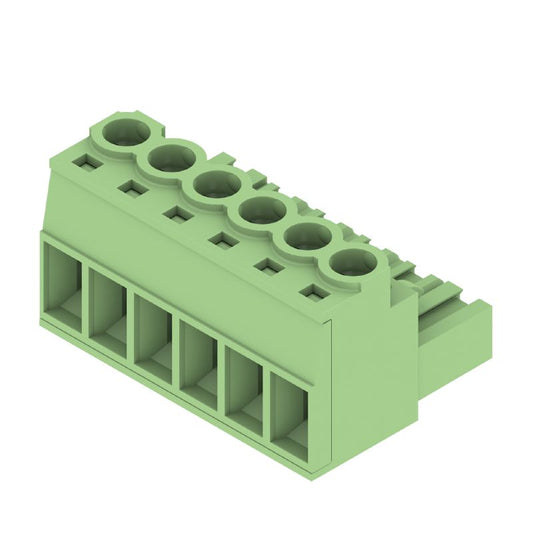 1205010000 - 5mm Female PCB Connector, 6 Poles, 180° Orientation  (Pack of 60)