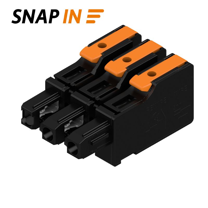 8000078329 - 7.50mm Female PCB Connector with Snap-in Lever, 3-Pole  (Pack of 84)