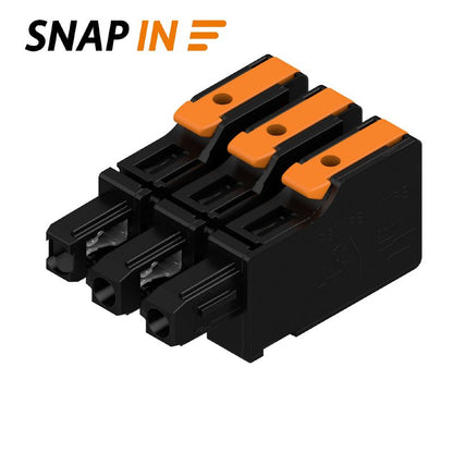 8000078329 - 7.50mm Female PCB Connector with Snap-in Lever, 3-Pole  (Pack of 84)