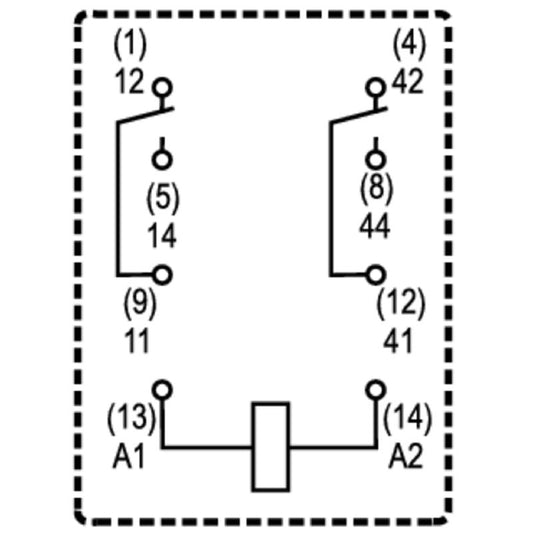 8689780000 - RCM Relay with 48V AC, 12A, Plug-In Connection  (Pack of 10)