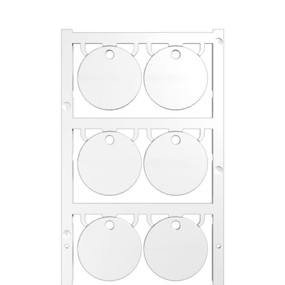 1248520000 - 30x30mm White Polyamide Markers with Mounting Hole  (Pack of 60)