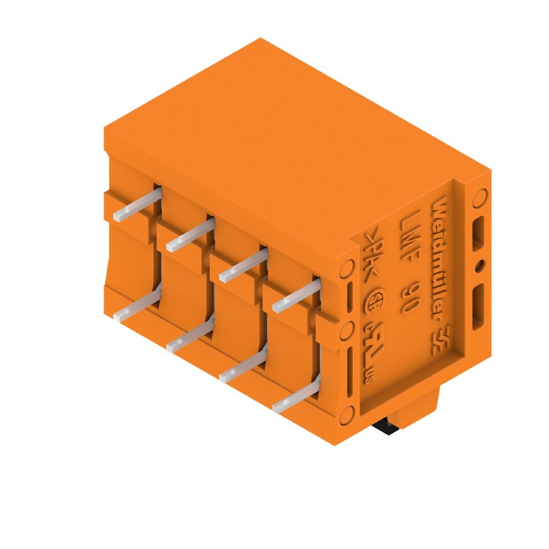 1331720000 - 5.00mm Orange Push In Connector with 4 Poles  (Pack of 70)