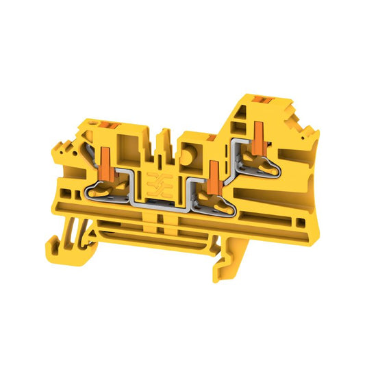 2847420000 - Yellow 2.5mm² Feed-Through Terminal Block, 24A Capacity  (Pack of 50)