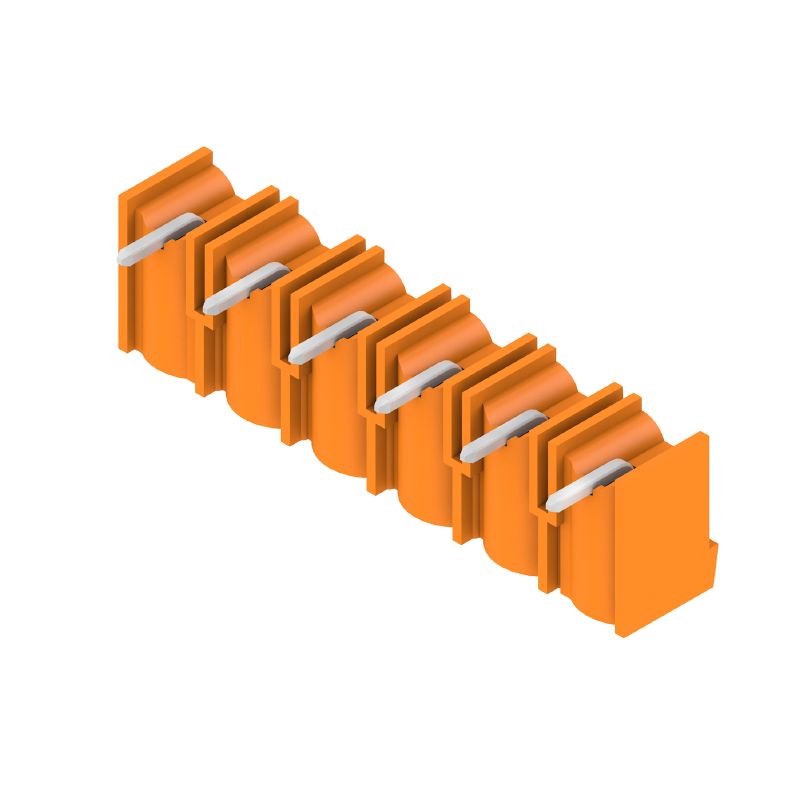 1980410000 - Orange 7.62mm PCB Connector, 6-Pole THT Header, 90° Angle  (Pack of 50)