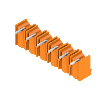 1980410000 - Orange 7.62mm PCB Connector, 6-Pole THT Header, 90° Angle  (Pack of 50)