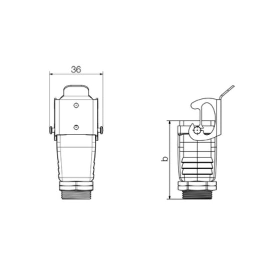 1900990000 - IP65 Safety Enclosure 1 Size with PG 13.5 Cable Entry