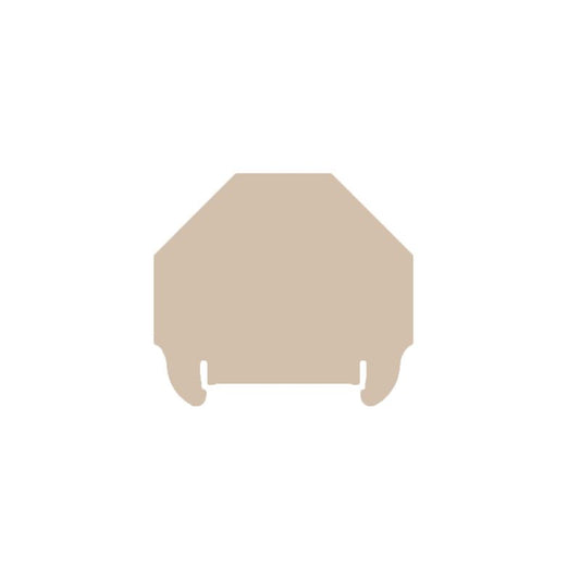 1966380000 - Dark Beige Snap-On End Plate, 54.5mm High, ROHS Approved  (Pack of 50)