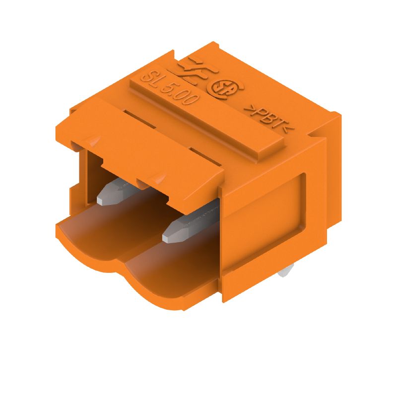 1580860000 - Orange 5mm Pitch Male PCB Connector, 3.2mm Pin Length  (Pack of 100)