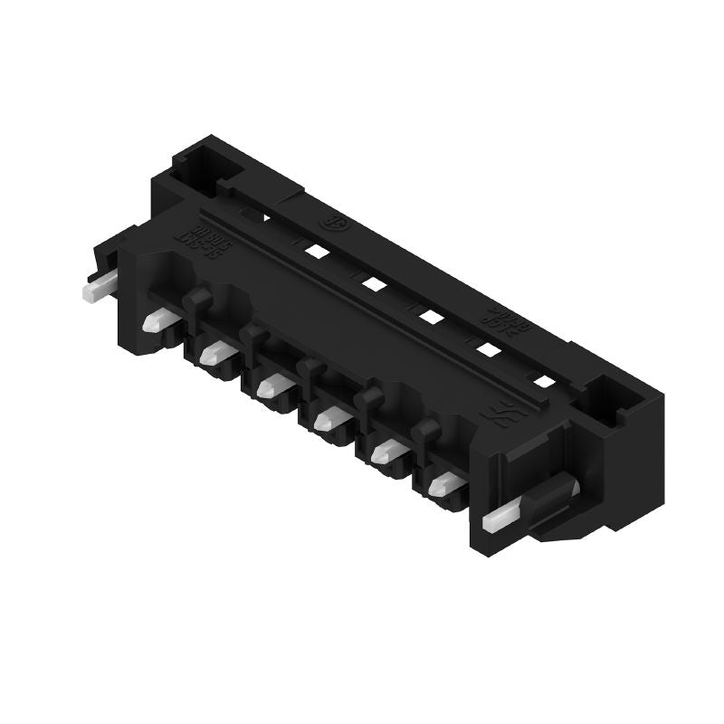 1776402001 - Black 6-Pole PCB Connector, 5.08mm Pitch, Tinned Solder Flange  (Pack of 42)
