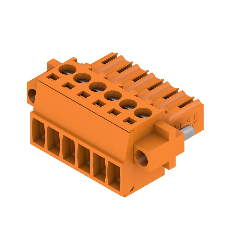 1606680000 - 3.5mm Female Plug PCB Connector with 6 Poles, 180-Degree Clamp  (Pack of 66)