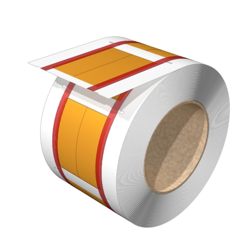 2437960000 - Yellow Polyolefine Markers, 19.5-38.1mm, 200 Pieces  (Pack of 200)