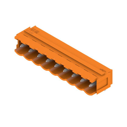 1580930000 - 5mm Pitch 9-Pole Orange PCB Connector with THT Solder  (Pack of 50)