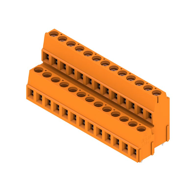 1768960000 - 5.08mm Orange PCB Terminals with 26 Poles & 90° Angle  (Pack of 16)