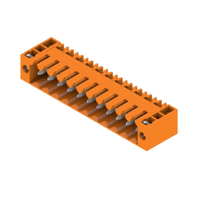 1607130000 - Orange 11-Pole PCB Connector with 3.2mm Pins, Flange Design  (Pack of 50)