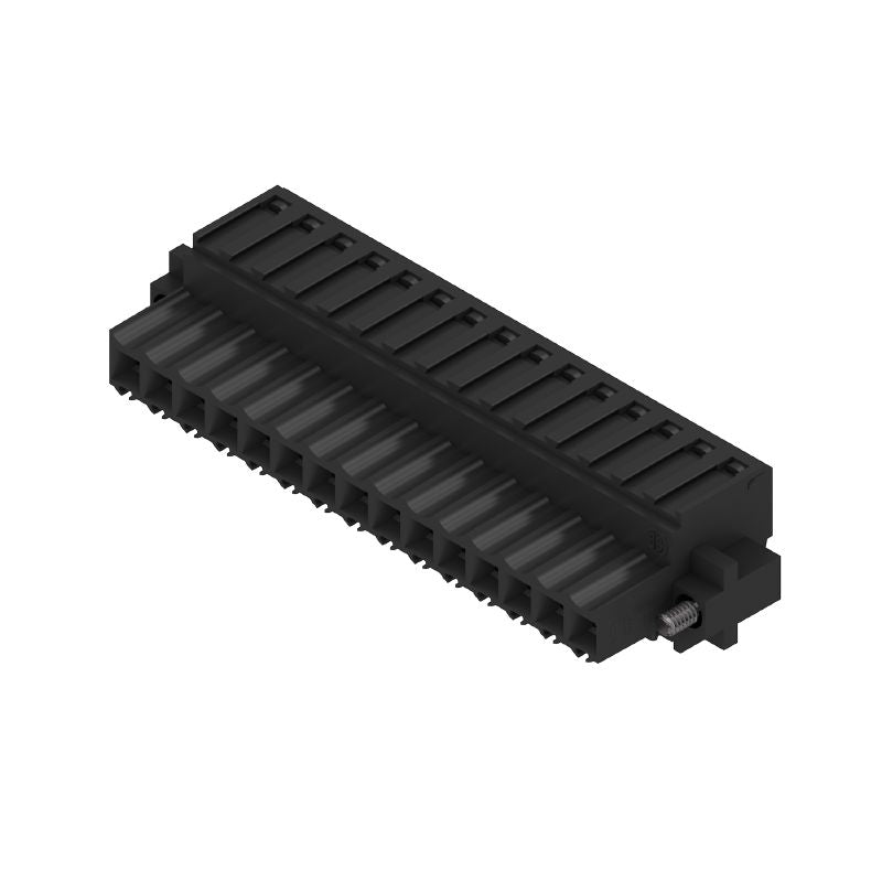 2593070000 - 15-Pole 3.50mm PCB Connector, 180° Angle, Clamping Yoke  (Pack of 30)