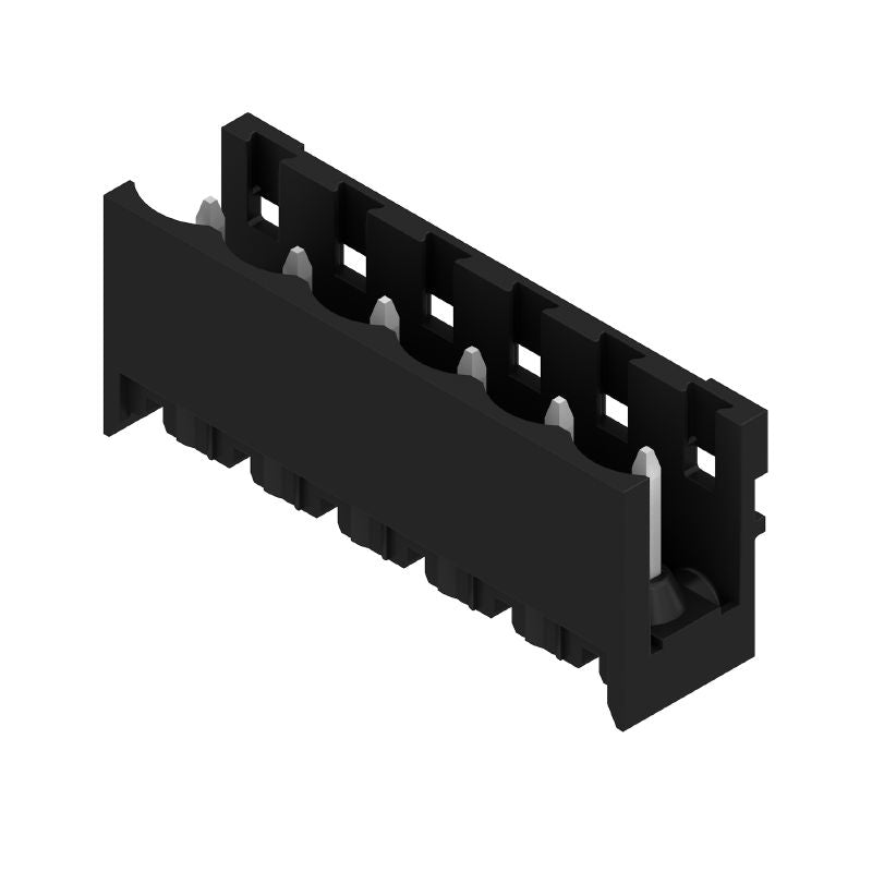 1775642001 - 5.08mm 6-Pole Male PCB Connector, Black Box Packaging  (Pack of 50)