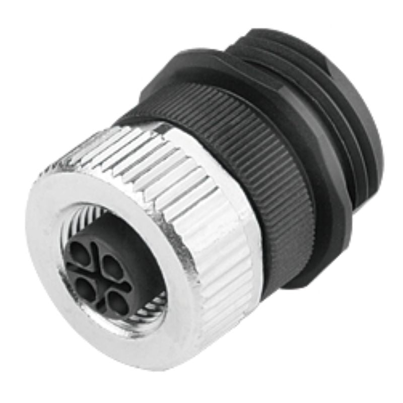1460300000 - S-Coded 4-Pole Feed-Through Connector, 630V, Gold-Plated Contacts