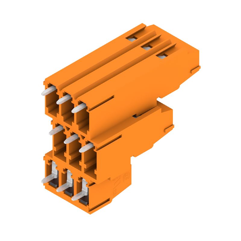 1769630000 - 9-Pole 5.08mm PCB Terminal, 3.5mm Solder Pin, Orange  (Pack of 50)