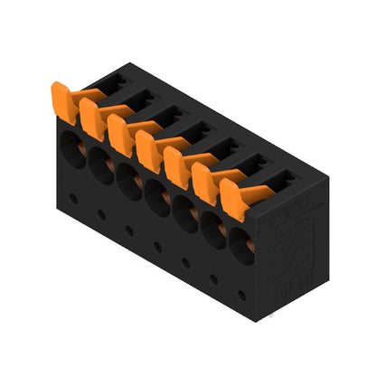 2453740000 - 10mm Pitch Black PCB Terminal with 7 Poles and 5mm Solder Pin  (Pack of 10)