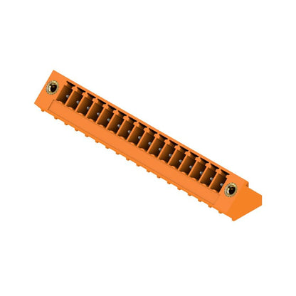 1976880000 - 3.81mm Male PCB Connector, 16 Poles, Orange Flange  (Pack of 50)