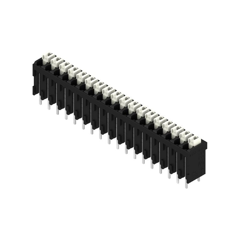 1870950000 - 3.81mm Pitch Black PCB Terminals, 18 Poles, 180° Orientation  (Pack of 8)