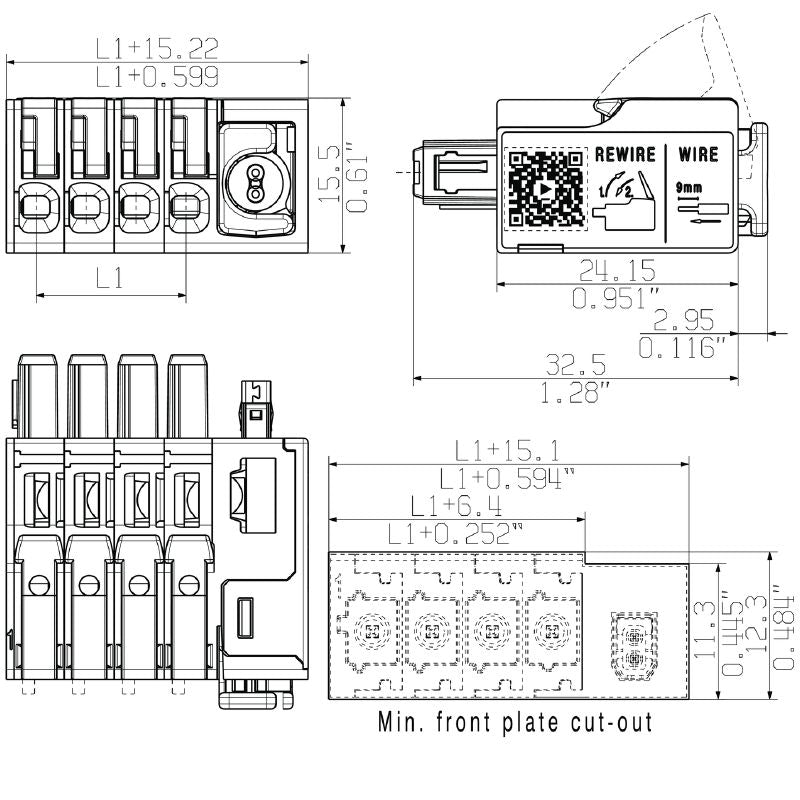 2741790000 - 5mm PCB Female Connector, 4-Pole, 400V, RoHS Compliant  (Pack of 60)