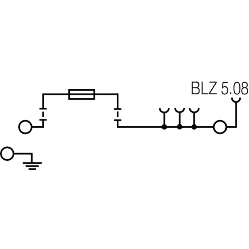 1162820000 - 2.5mm² Fuse Terminal with 4 Connections & 6.3A Current  (Pack of 50)